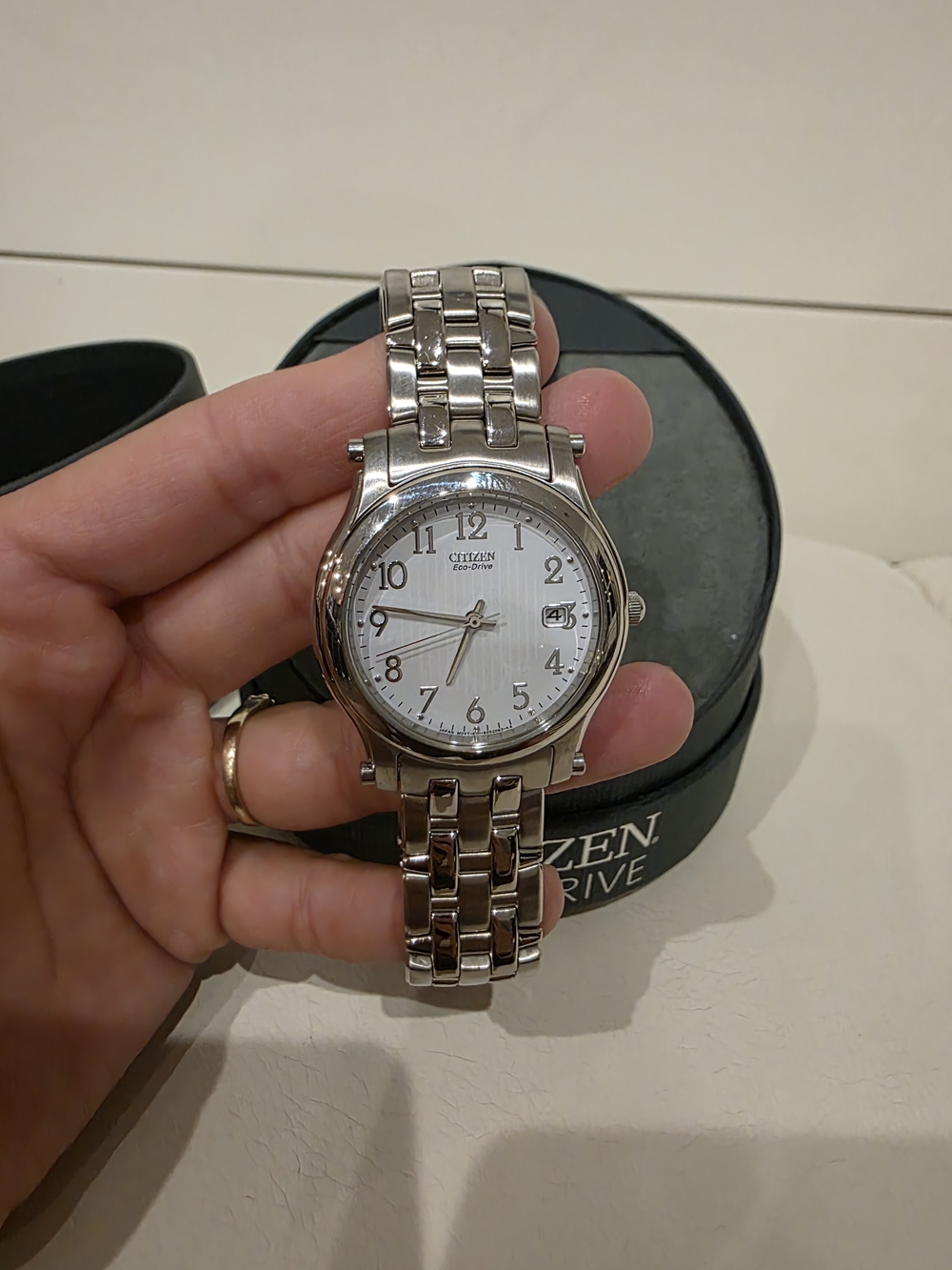 Citizen Eco-Drive Men's Silver Stainless Steel Watch
